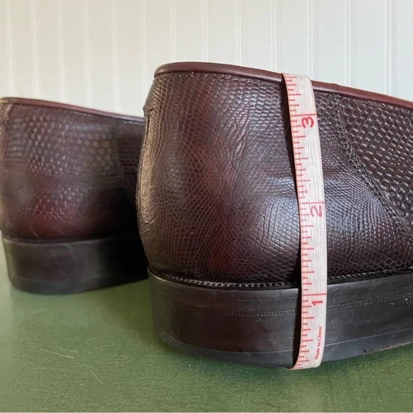 Magnanni RAUL Lizard Skin Penny Loafers in Dark Brown *Spain* display picture 2